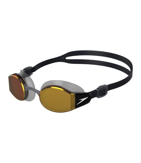 Mens mariner pro mirror swimming goggles black/orange Speedo