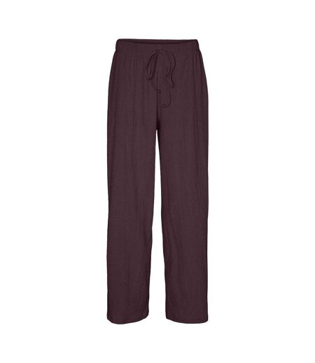 Pantalon fluide violet foncé femme vero moda luna - l