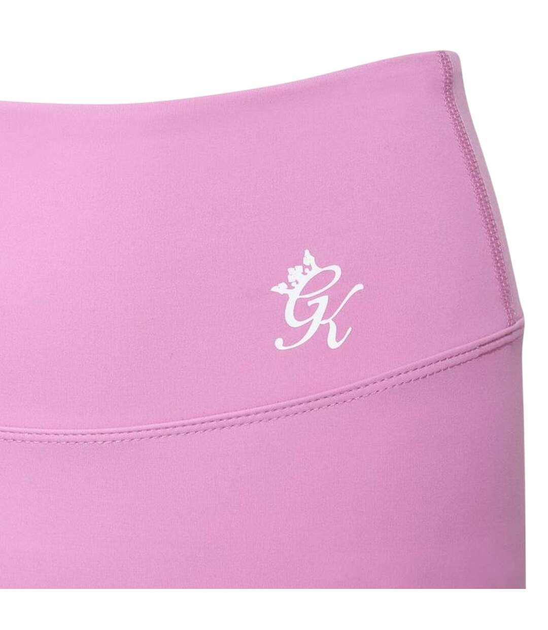 Womens/ladies Scrunch Slim Shorts Pink Gym King-4