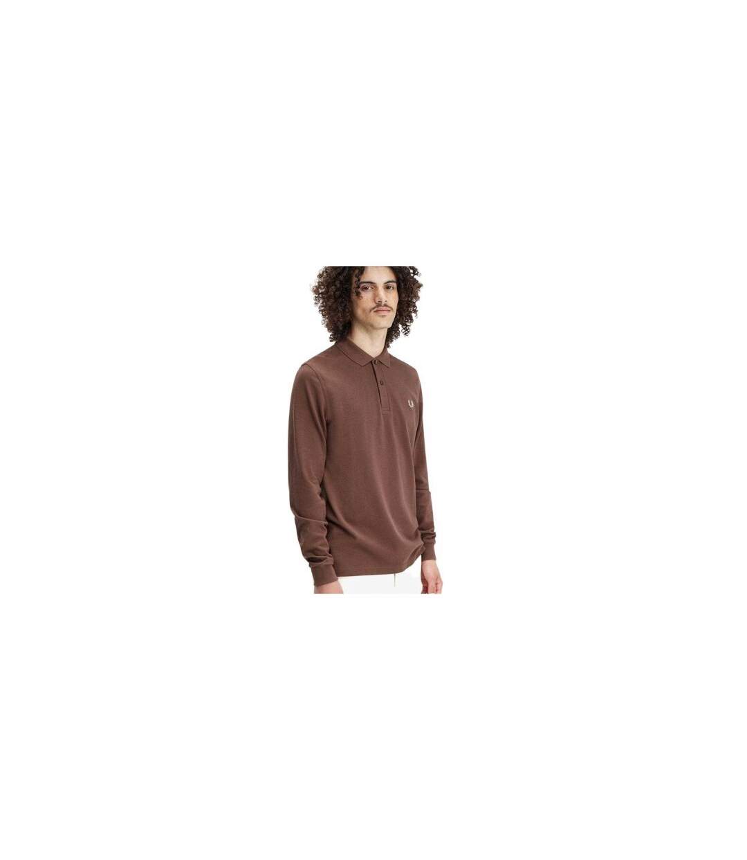 Polo Manches Longues Classic Homme Rouge Orange Fred Perry-1