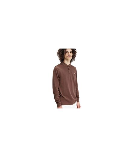Polo Manches Longues Classic Homme Rouge Orange Fred Perry