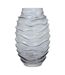 Vase Déco en Verre Soufflé Typo 25cm Gris-1