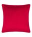 Wild flower piped velvet cushion cover 43cm x 43cm pink Furn