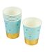 Lot de 6 Gobelets en Carton Mark 25cl Bleu-1