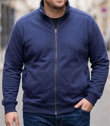 CHALLENGER VE4001 — Veste zippée molleton marine : le confort doux au quotidien