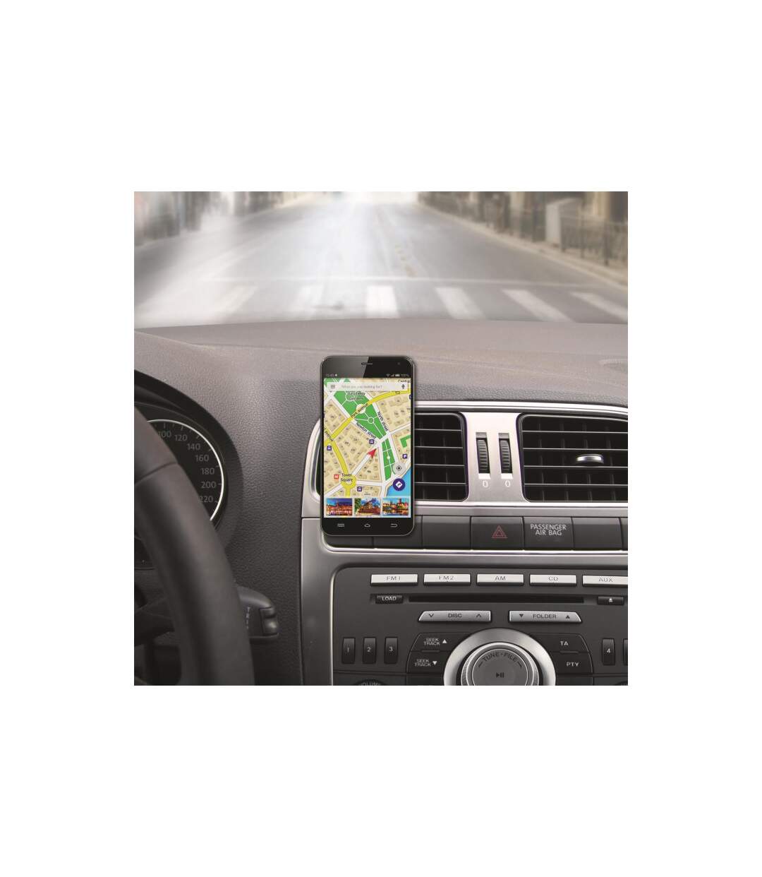 Support Smartphone Aimanté Voiture 4cm Noir-5