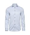 Tee Jays Mens Luxury Slim Fit Shirt (Light Blue/Blue) - UTBC4570