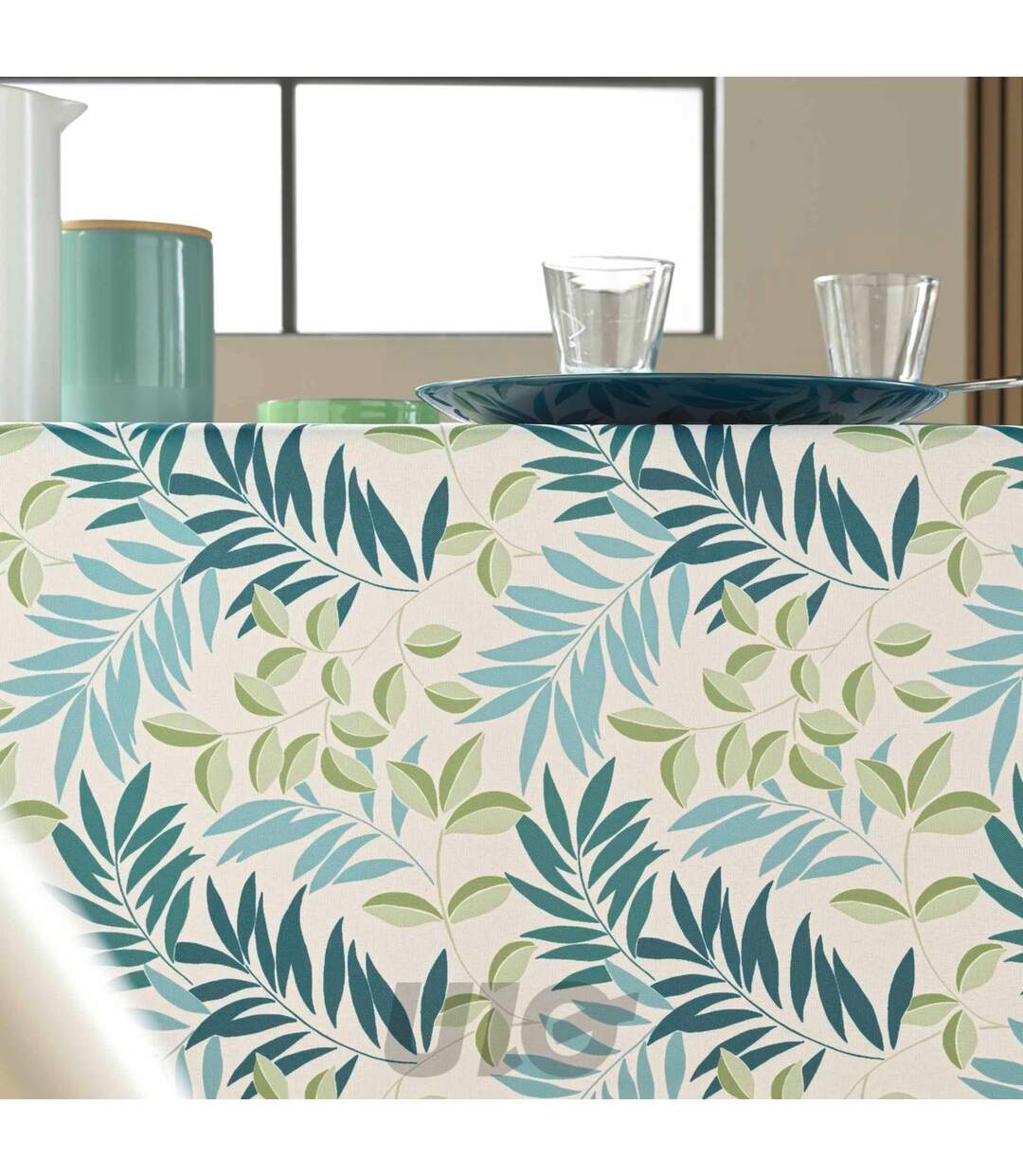 Nappe Antitache Imprimé Nedelia 145x240cm Sauge-3