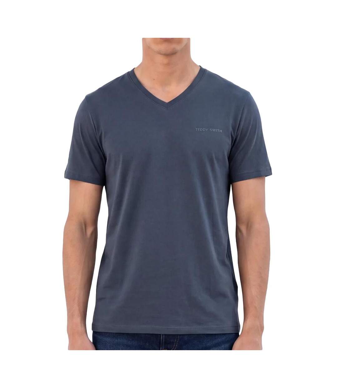 T-shirt gris foncé homme teddy smith tawax2-1
