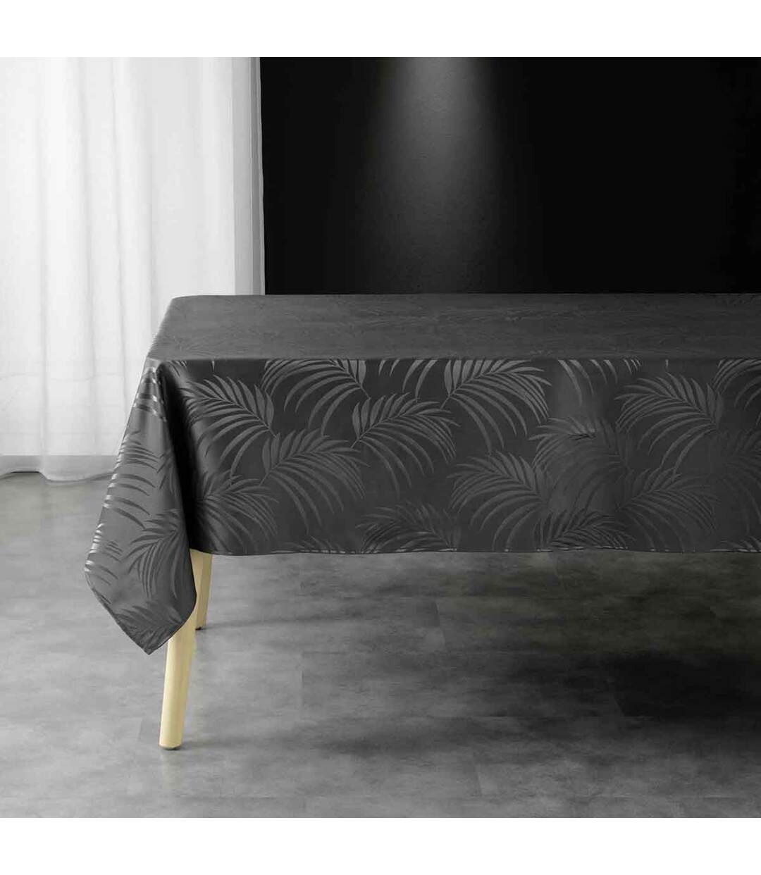 Nappe Jacquard Plumette 140x240cm Anthracite-1