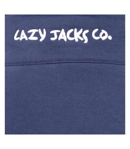 Sweat Motif/style Logo Femme Bleu Marine Lazy Jacks