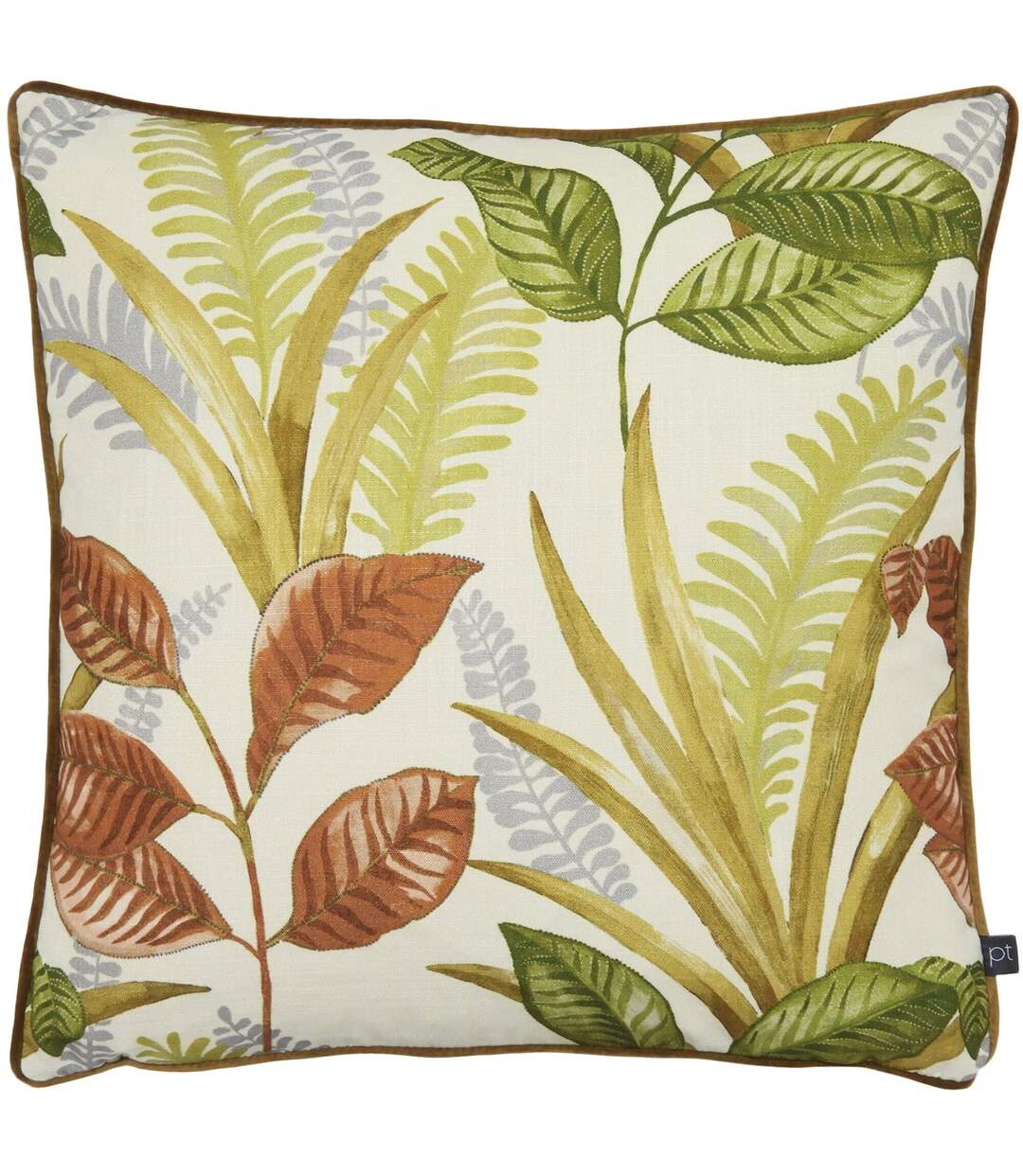 Sumba leaf cushion cover 50cm x 50cm mango orange/yellow/green Prestigious Textiles