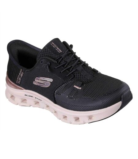 Baskets Pro Femme Noir Jaune Or Skechers