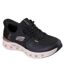 Baskets Pro Femme Noir Jaune Or Skechers-1
