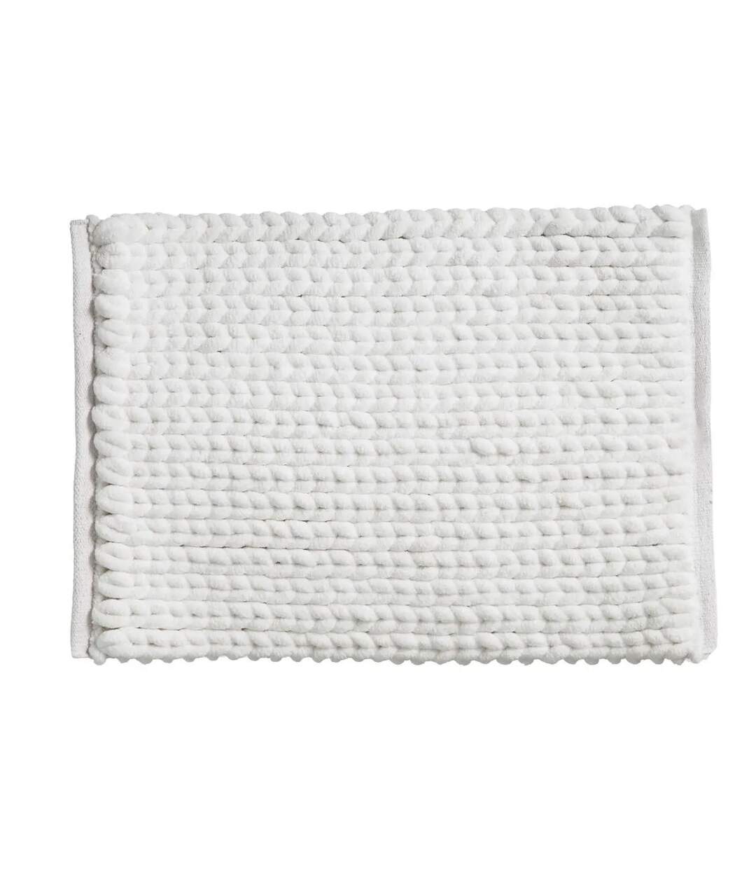 Tapis de Salle de Bain Épais 50x75cm Blanc-1