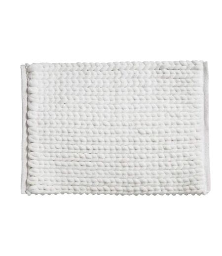 Tapis de Salle de Bain Épais 50x75cm Blanc