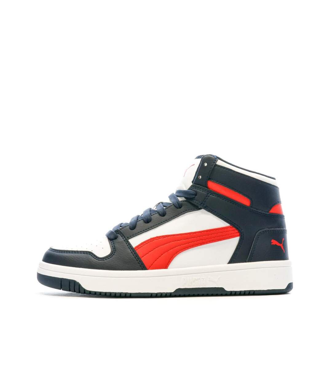 Baskets noires/rouges homme puma rebound-1