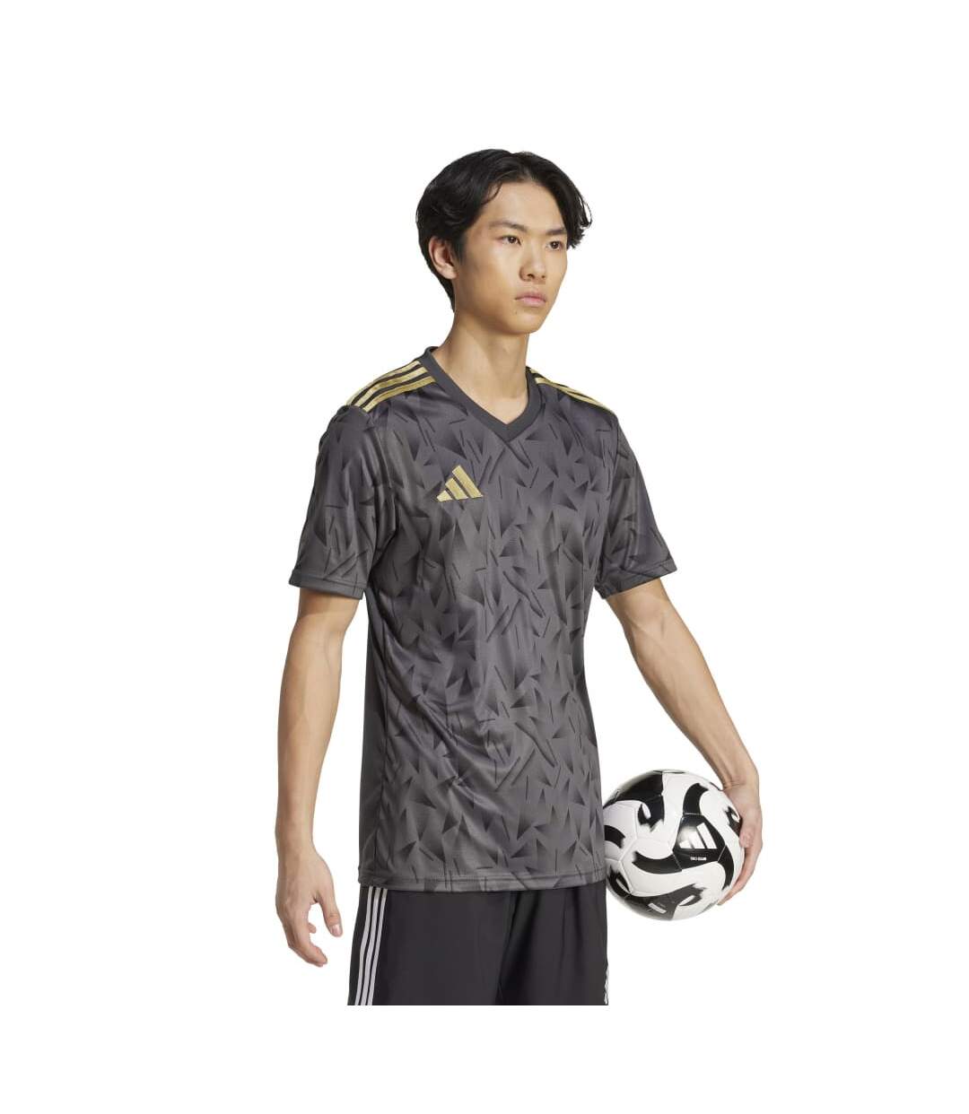 T-shirt Style Motif Géométrique Team Icon Homme Gris Adidas-1