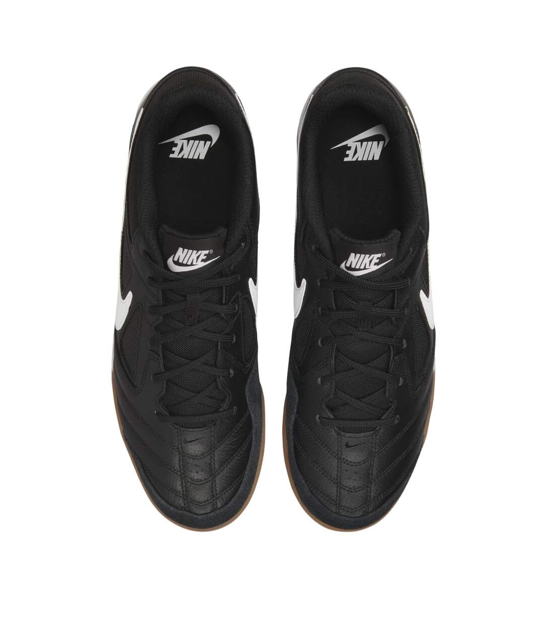 Mens Gato Classic Leather Indoor Football Shoes Black White Nike-4