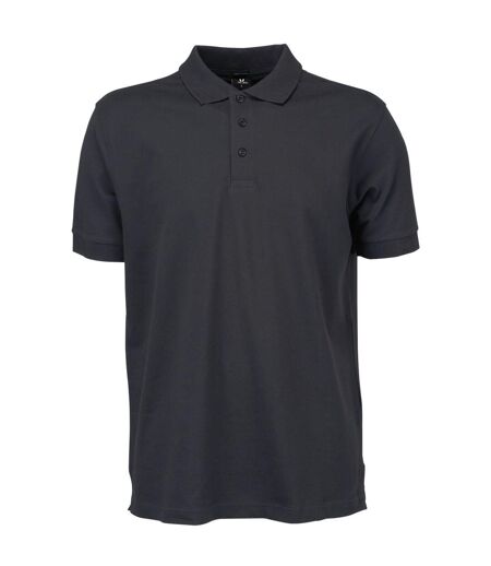 Tee Jays Mens Luxury Stretch Short Sleeve Polo Shirt (Black) - UTBC3305