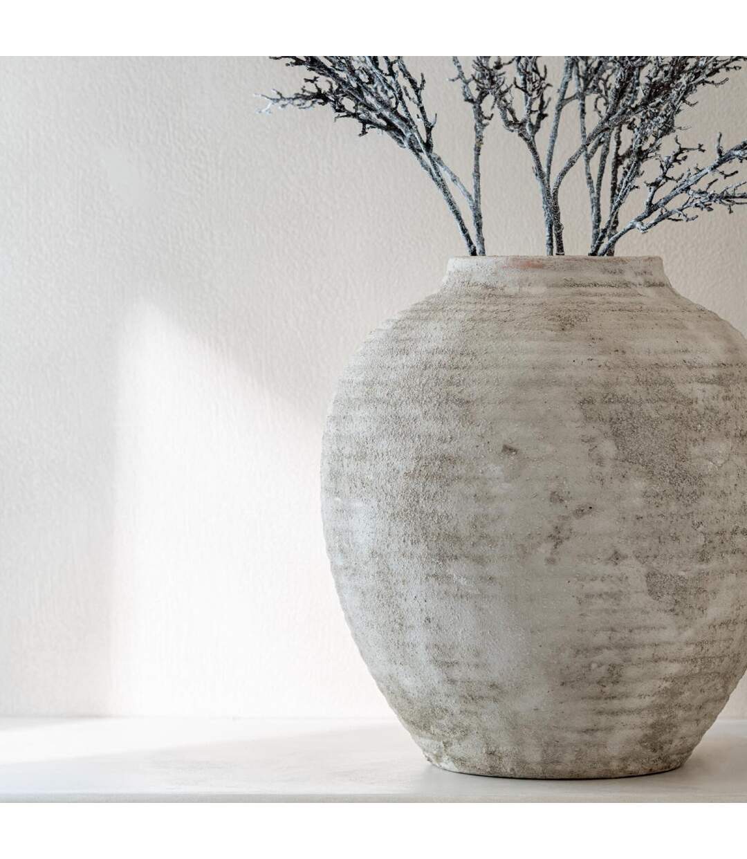 Vase Design Jarre Agora 50cm Beige-3