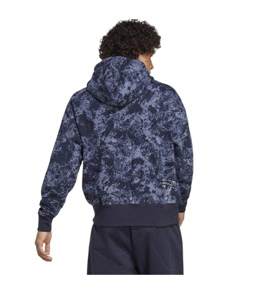 Mens Parley Parley Regular Hoodie Blue Black Marble Adidas-3