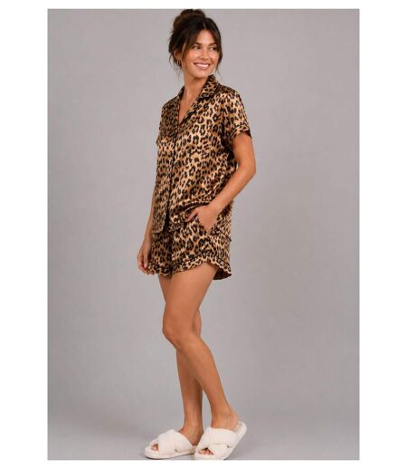 Pyjashort fluide en satin
