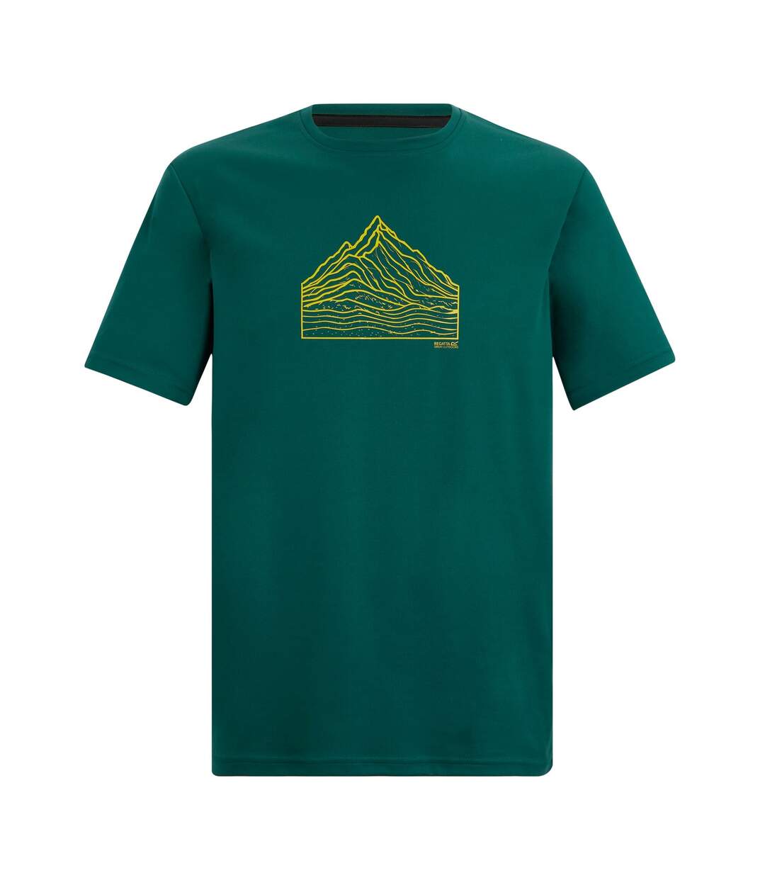 Mens Fingal Topographic T-shirt Mediterranean Green Regatta-2