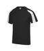 T-shirt sport contraste homme noir/blanc arctique Just Cool-1