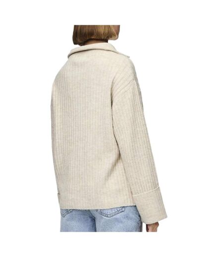 Pull beige femme pieces chasy