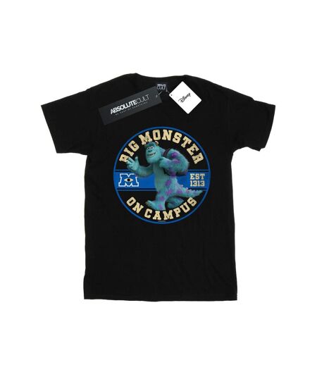 Disney Femmes/Ladies - Monsters University Monster On Campus - T-shirt boyfriend en coton (Noir) - UTBI48725