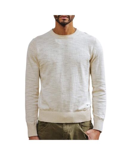 Pull beige homme solino sluby