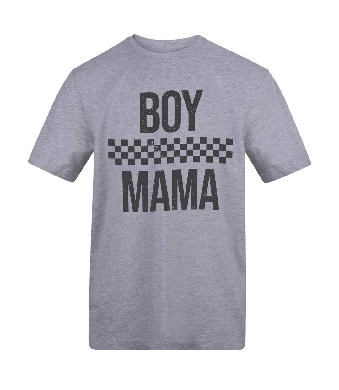 T-shirt Fête Des Mères Motif/style À Carreaux Femme Gris AWD-2