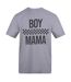 T-shirt Fête Des Mères Motif/style À Carreaux Femme Gris AWD-2
