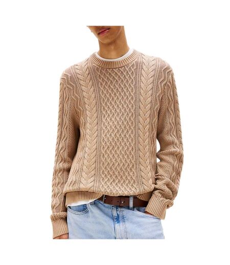 Pull beige homme tommy hilfiger dm0dm22101