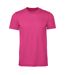 Mens midweight soft touch t-shirt heliconia Gildan