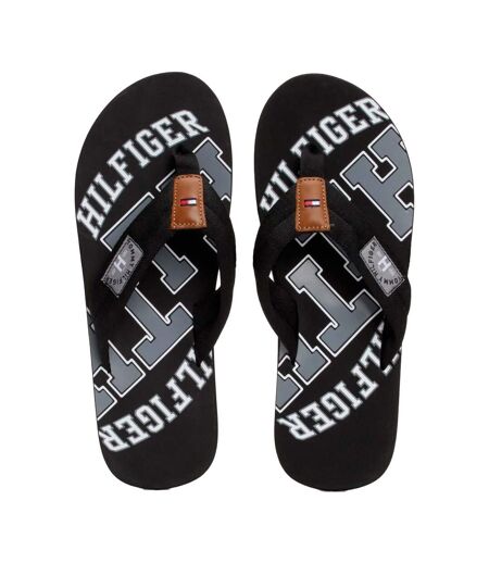 Mens Essential Beach Flip Flops Black Tommy Hilfiger