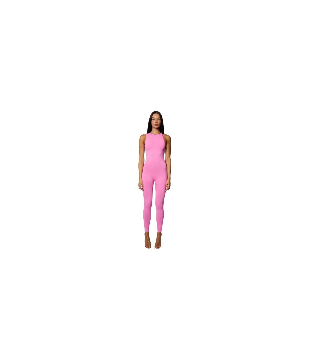 Combinaison Sans Manches Femme Rose Honeyz-1