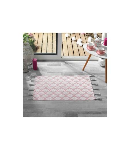 Tapis Déco à Pompons Art Chic 50x80cm Rose