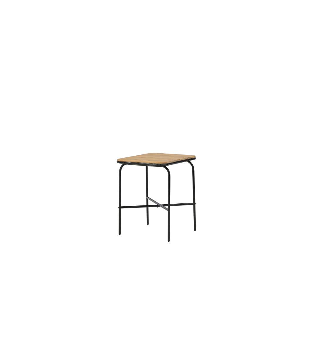 Table de Jardin en Bois Holmbeck 88cm Naturel-3