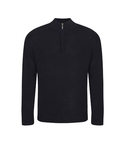 Ecologie Mens Wakhan Zip Neck Sweater (Black) - UTPC3065