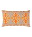Furn Kalina Embroidered Throw Pillow Cover (Orange) (35cm x 60cm) - UTRV3034