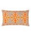 Kalina embroidered cushion cover 35cm x 60cm orange Furn