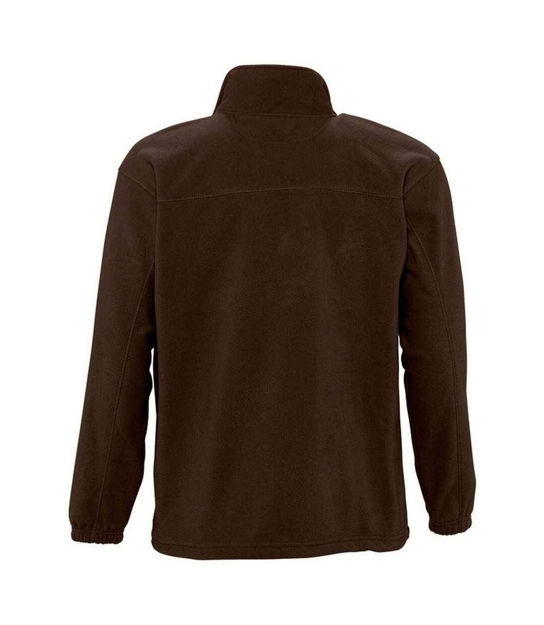 Unisex Adult North Fleece Jacket Dark Chocolate SOLS-2