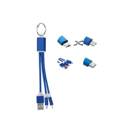 Rizo keyring charging cable one size royal blue MidOcean