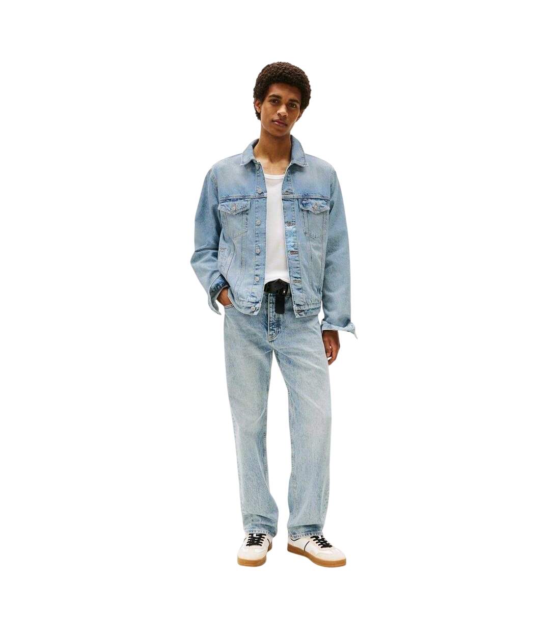 Veste En Jean Motif/style Drapeau Homme Bleu Tommy Jeans-4