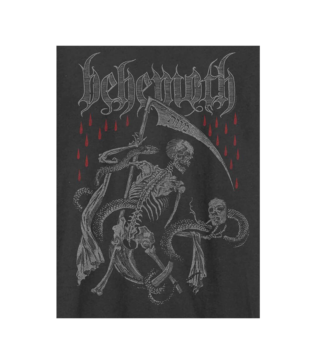 T-shirt Death Entity Adulte Charbon Amplified-2