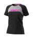 T-shirt Motif/style Blocs De Couleurs Femme Noir Dynafit-2