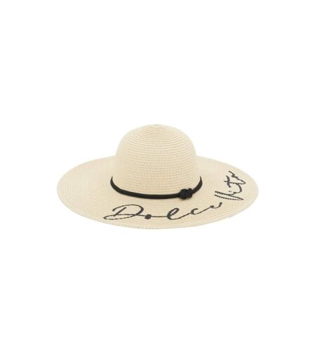 Chapeau femme en papier cordé Dolce Vita