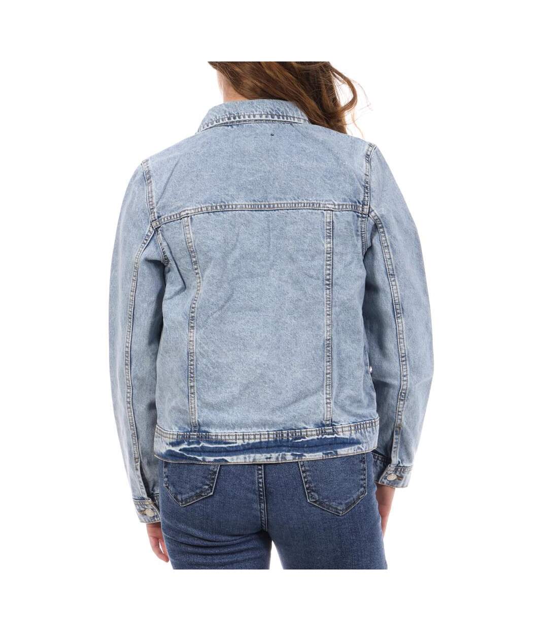 Veste en jean bleu femme jennyfer vfane-2